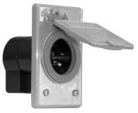 ACCESSORIES Model 5278C Model 5678C Model 5378C RECEPTACLE, 120V 15AMP This 120 volt male power inlet receptacle is for those installations in which power is brought to the vehicle but an Auto Eject