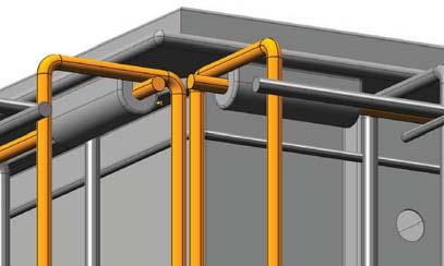 6 Place the thus composed metal cage in the dug-out area, and ensure that it is plumb.