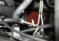 108. Route the LTR to Manifold hose along the