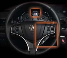 Operating ACC Visual warning Audible warning Seat belt retraction Brake application Check the MID for ACC information.