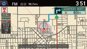 guidance point Current vehicle location Traffic Rerouting TM The system can automatically provide detours around