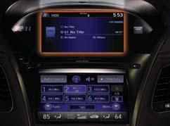 Available on RLX with Navigation, Technology, and Advance Packages. Playing HDD Audio Select the ipod or USB icon from Audio Source. Select the HDD icon from Audio Source. 1.