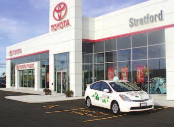 2010 Stratford Toyota in Stratford, Ontario, is Toyota s first Canadian dealership to achieve leed certification.