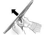 Raise the wiper arm, tilt the wiper blade at a 90 angle to the wiper arm, and remove to the side. 1. Turn the ignition off. 2.