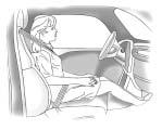 1-30 Seats and Restraints If the Off Indicator is Lit for an Adult-Size Occupant If a person of adult-size is sitting in the right front passenger seat, but the off indicator is lit, it could be