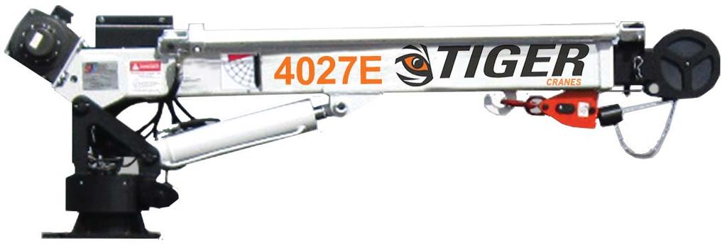 TIGER TRUCK CRANES Sept/2015 High quality telescoping boom cranes available in Electric, Electric Hydraulic & Hydraulic with capacities from 2,000 to 14000 lbs. and boom lengths from 3-0 to 29-0.