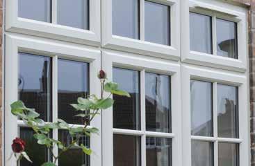 The central Eurogroove that adds to the window s security also gives it structural rigidity. The extra overlap on the frame protects from the weather and increases the glass to frame ratio.