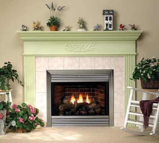 with Upper Tier Profile Mantel
