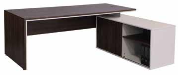 L-Shape Desk with Pigeon