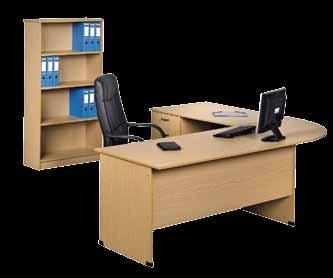 x 1800(D) D - 4 Drawer Desk Height Pedestal E - 4 Tier