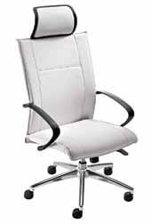 (Y800) / Black Spider Base Gas Height Adjustment C - Genesis Ergonomic Visitors Chair / Memory Foam Seat and