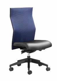 / Gas Height Adjustment C - Exodus Ergonomic Visitors Chair / Memory Foam Seat and Netted Back / Chromed Arms