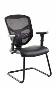 Back / T-Shape Arms (Y75) / Black Sleigh Base Options Black Nylon Base CONNECT RANGE G - Connect High Back Chair