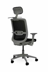 Netted Back and Black Mesh Seat / T-Shape Arms / Gas Height Adjustment C - Soviet Range Operators Chair / Swivel