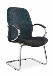 Height Adjustment E - Morant Visitors Chair / LC85 Arms / Chrome Sleigh Base LC120 LC130 Options Black Nylon Base Swivel & Tilt Mech.
