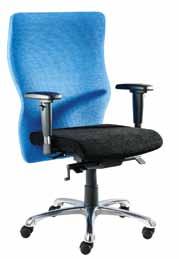 Chair / Swivel & Tilt Mechanism / Bonded Leather and PVC on the Outside Back / Wooden Arms with Upholstered Pads / Wooden 700mm Base / Rated for ±