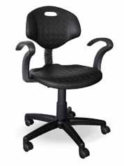 Brixton Draughtsman Chair / Swivel Mechanism / Polyurethane Seat /