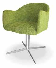 x 680(D) x 985(H) H - Poetry Sleigh Chair / Chrome Sleigh