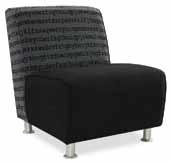 Options VL-04 AT-05 DL-03 MELVILLE RANGE A - Melville Single Seater Couch / ML-01 Aluminium
