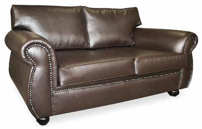 MILAN RANGE A - Milan Double Seater Couch / Standard with Wooden Legs / 1860(W) x
