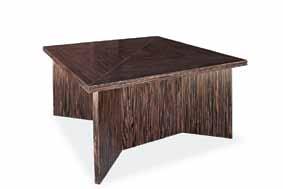Aluminium Inlay I - Square Conference Table with Square Legs Melamine