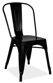 White Red BISTRO CHAIRS G - Sling Chair / Aluminium Frame / Aluminium Slats /