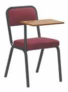 Rickstacker Chair / 22mm Square  Coating 60-70 Micron Dark Satin Black / Stackable