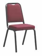 Coating 60-70 Micron Dark Satin Black / Stackable 10 High F - Willistacker Chair /