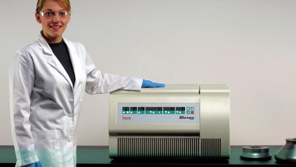 Thermo Scientific Heraeus Biofuge Stratos Centrifuges Accelerating discovery through innovation Maximize productivity by processing more samples in less time with our centrifugation solutions that
