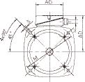 with forced ventilation, cooling method IC 416, degree of protection IP 55 Type of construction IM B5 [IM 3001] up to size 315M Type of construction IM V1 [IM 3011] Flange dimensions see page 154/155