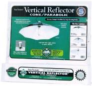 Parabolics & Cone Reflectors 48 Parabolic & socket 32 Parabolic PURCHASE SOCKET SEPARATELY All reflectors include the Adjust-a-Socket mounting bracket.