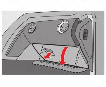GLOVE BOX WARNING Keep glove box lid closed while driving to help prevent injury in an accident or a sudden stop.
