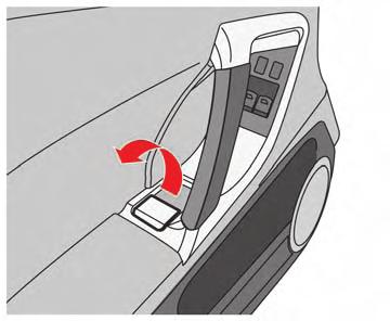 Opening from inside the vehicle Lift up the inside door handle to open a door from inside the vehicle. NOTICE Do not grasp the door pockets to open and close the doors.