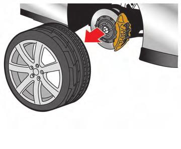 5. Remove the wheel nuts and then remove the wheel.