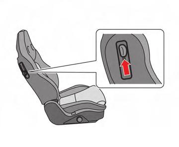 Passenger s seat slide: Pushing the passenger s seat slide switch will slide the passenger s seat forward or backward to the desired position.