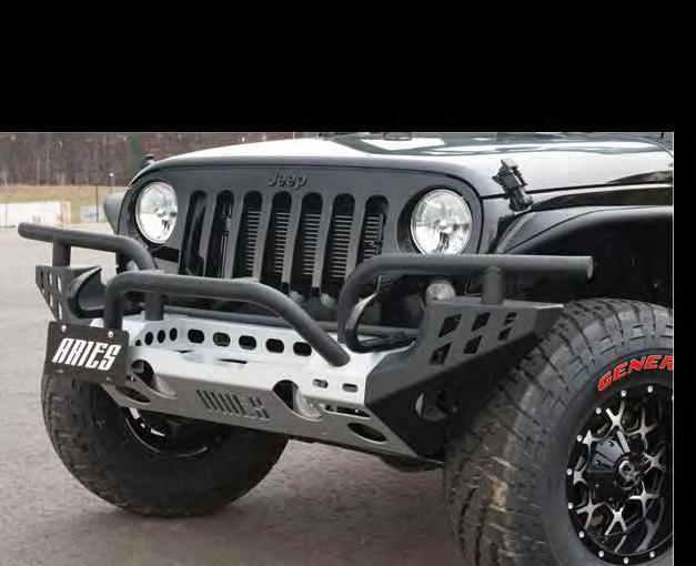 JEEP MODULAR BUMPERS Take things off the beaten path Fits 2007-2015 Jeep Wrangler JK Front and rear bumpers available Six-piece customizable design 3/16" carbon steel construction with reinforced MIG
