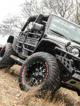 JEEP FENDER FLARES Unleash the beast Available for front and rear Lightweight, hardened T6 aluminum construction Easy bolt-on installation