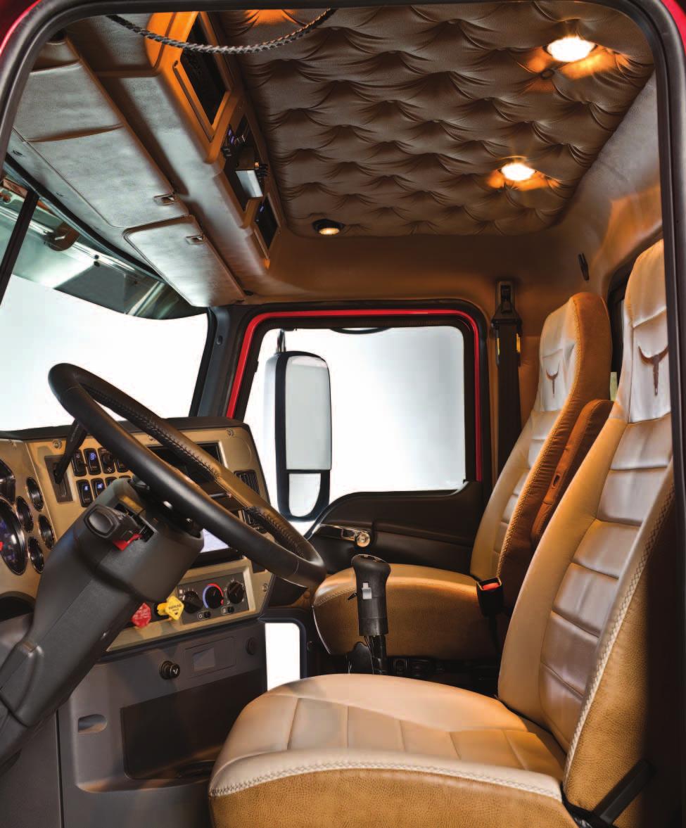 1 2 The steering column can be adjusted to an infinite number of positions for maximum comfort, increased belly room and improved visibility of all gauges.
