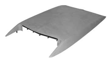 NON-FUNCTIONAL HOOD SCOOP SEAL Fiberglass outer with steel back.