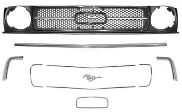 ..............$ 67.00 ea. BILLET GRILL INSERTS Visiting California? Stop by our showroom! Black plastic. Original Ford tooling.