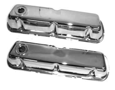 VALVE COVERS, CHROME VALVE COVERS, POLISHED ALUMINUM VALVE COVER HOLD DOWN