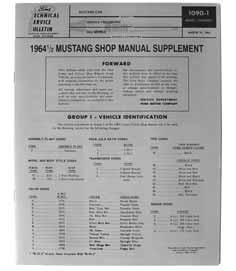 ..............$ 8.00 ea. 69-31113 69 Shelby...............$ 8.00 ea. Shop Manual Supplement 64-31070 64....................$ 7.00 ea. Ford High Performance Parts Manual 64-31130 64-66.
