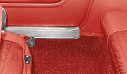 (1964 carpet did not cover the rocker panel to the sill plate). 1965-68 carpet will fit 1964 if you want carpet over the rocker & a toe pad. 1964 coupe 64-14200 64 Black................$ 169.00 ea.