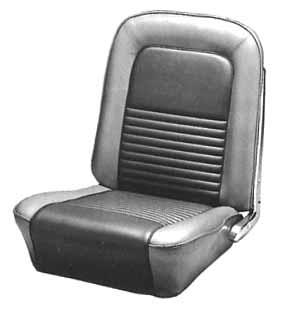SEAT UPHOLSTERY 1967 STANDARD INTERIOR SEAT UPHOLSTERY 1968 STANDARD INTERIOR SEAT UPHOLSTERY 1968 STANDARD INTERIOR Front buckets only, seat upholstery 67-15210 67 black...............$ 136.00 pr.