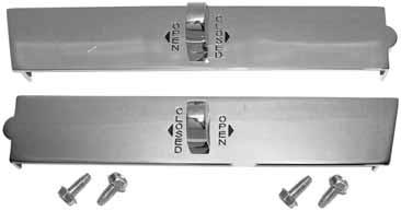 QUARTER PANEL VENT DOOR ASSEMBLY Polished stainless steel, Pony