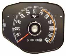 Features 120 mph dial in 10 mph graduations without a tripometer. 68-17121 67-68 120 mph.............$ 108.00 ea.