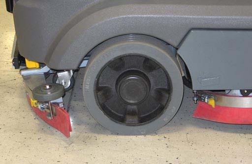TIRES FOR SAFETY: Before leaving or servicing machine, stop on  The machine has three solid