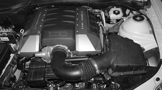 Figure 3 Stock air intake cleaner and air ducts shown