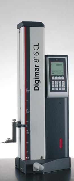 + 2-9 Height Measuring Instrument Digimar 816 CL 1D RS232C Features Measuring system Excellent accuracy and reliabilty due to the optical incremental measurement system with the double reader head