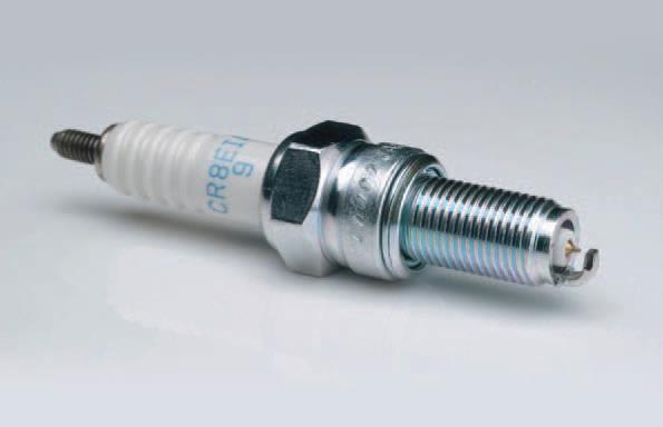 Iridium spark plugs heighten the spark strength and combustion efficiency, thereby contributing to higher power,